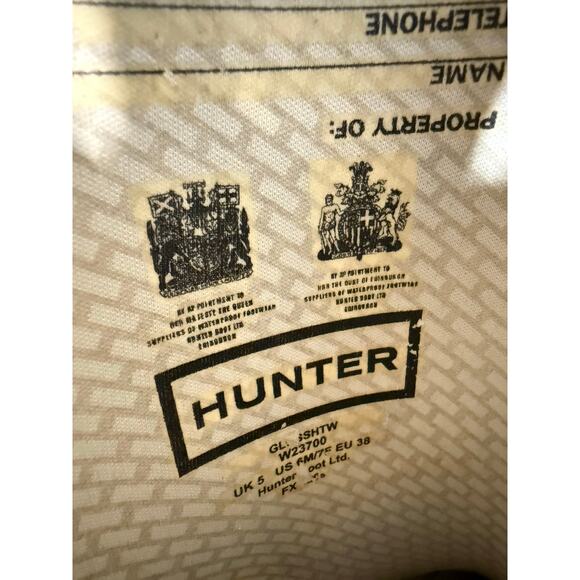 Hunter Original Gloss Mid Calf Rain Boots Women’s Black US 6M / 7F EU 38 - Picture 11 of 13